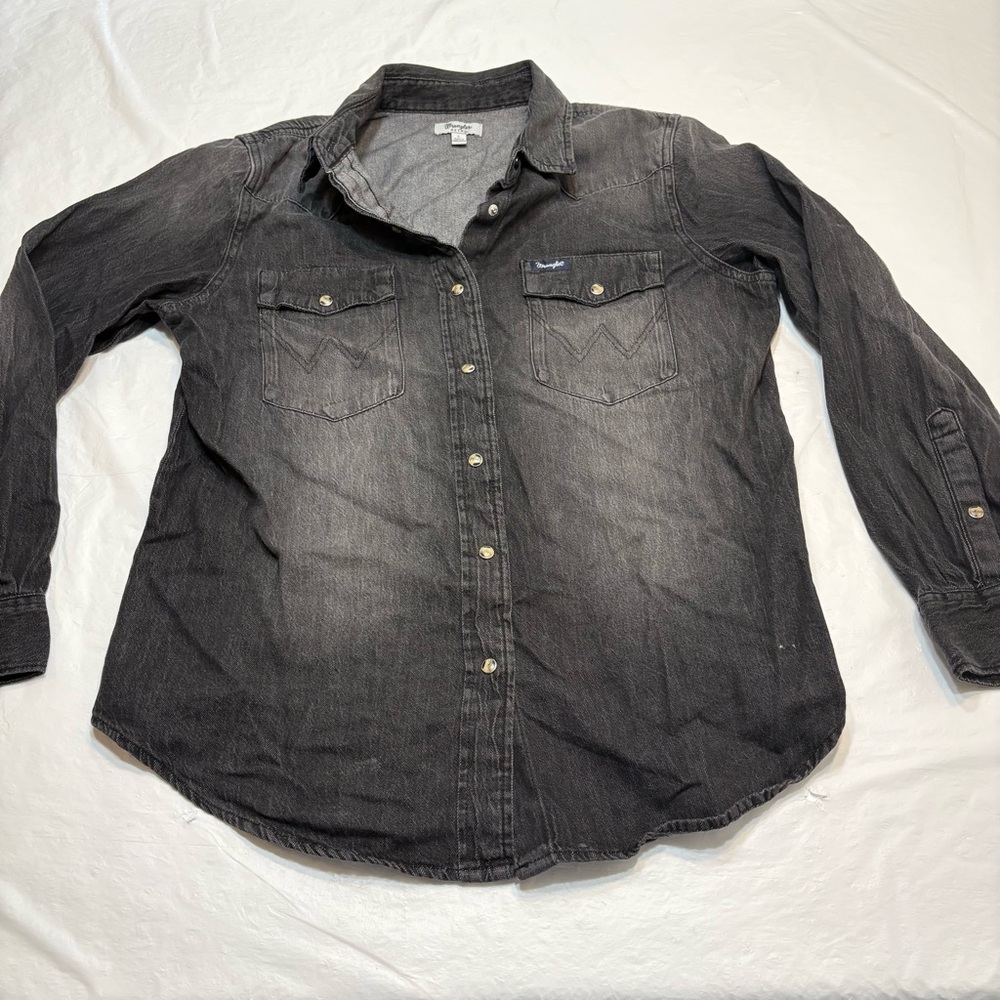Wrangler Black Button Down Shirt